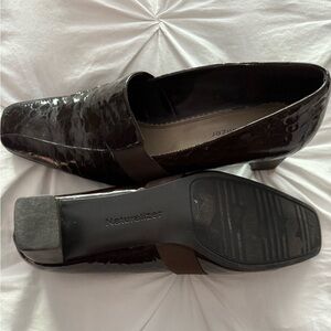 Brown Naturalizer heeled loafers